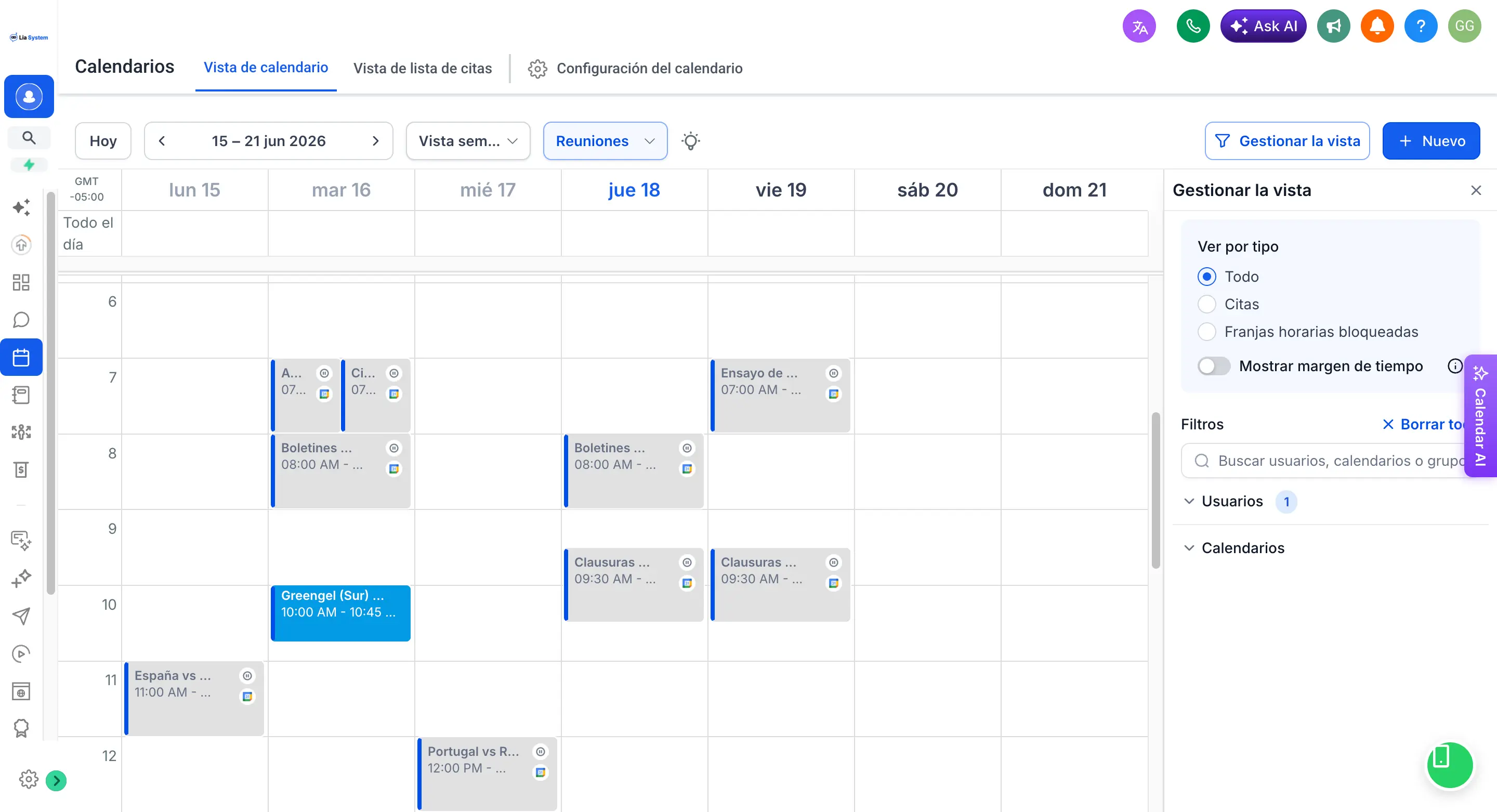 Calendario